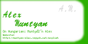 alex muntyan business card